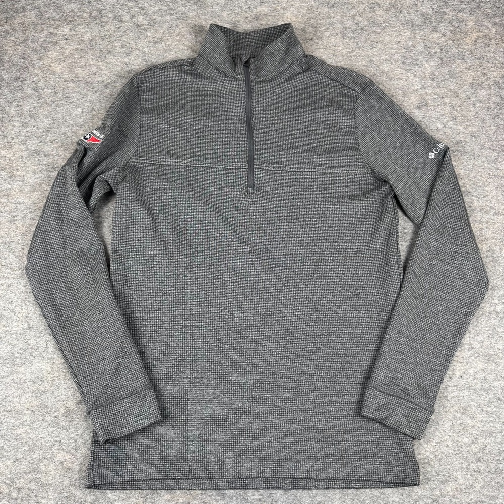 Columbia Golf 1/4 Zip Pullover Country Hills Golf Course TN Gray Mens Medium M